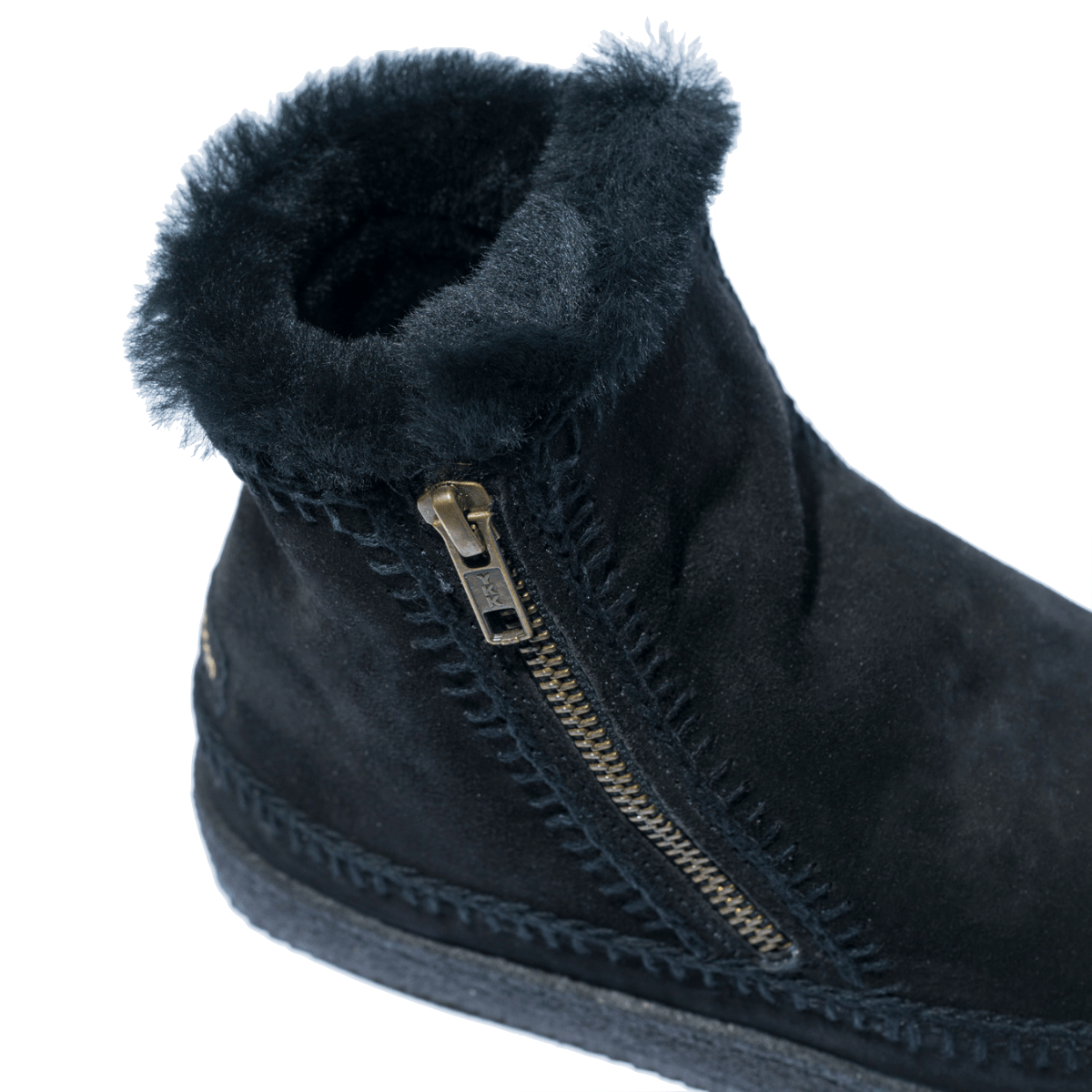 Boot Laidback London Setsu Crochet Camoscio Black - Laidback London - Calzature Savorè