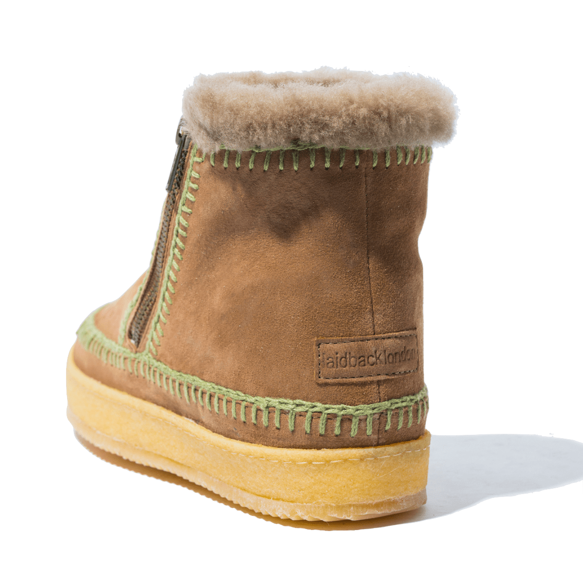 Boot Laidback London Setsu Crochet Camoscio Camel/Khaki - Laidback London - Calzature Savorè