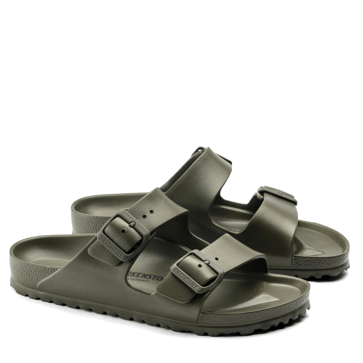 Ciabattina Birkenstock Arizona Essentials Gomma Eva Khaki - Birkenstock - Calzature Savorè