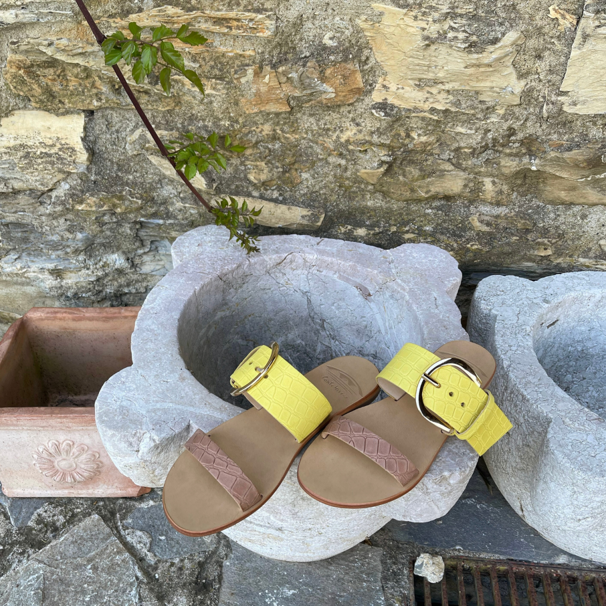 Ciabattina Ponte Milvio Cocco Limone Cocco Rhum - Ponte Milvio - Calzature Savorè