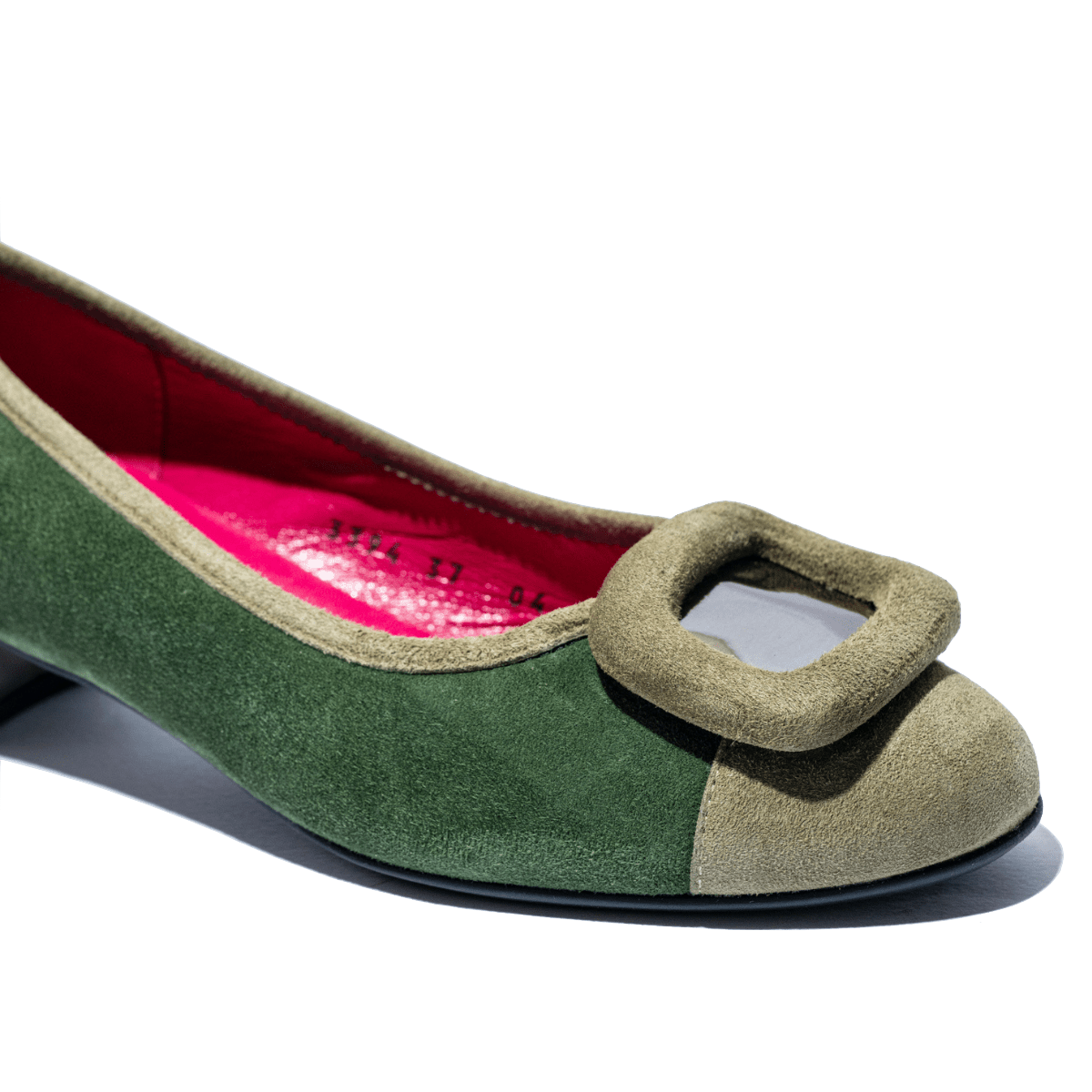 Décolleté Le Babe Fibbia Camoscio Verde - Le Babe - Calzature Savorè