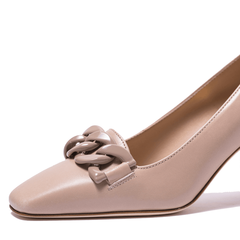 Décolleté Luca Grossi Catena Pelle Monte Beige - Luca Grossi - Calzature Savorè