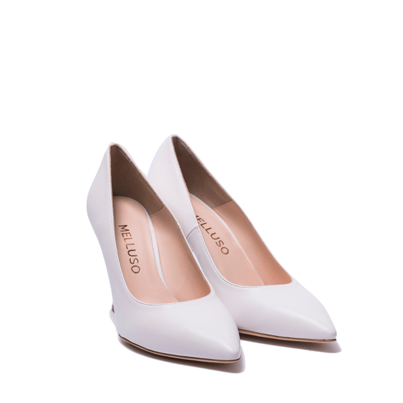 D collet Melluso Pelle Bianco Sposa