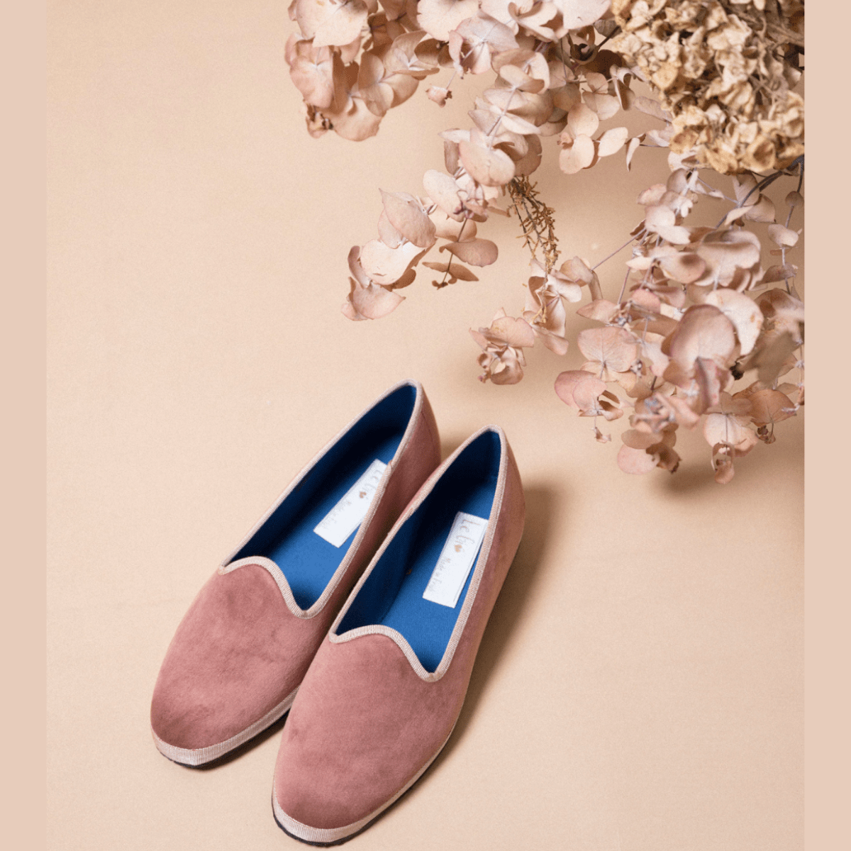 Friulana Le Giò Velluto Rosa Antico Fodera Tessuto