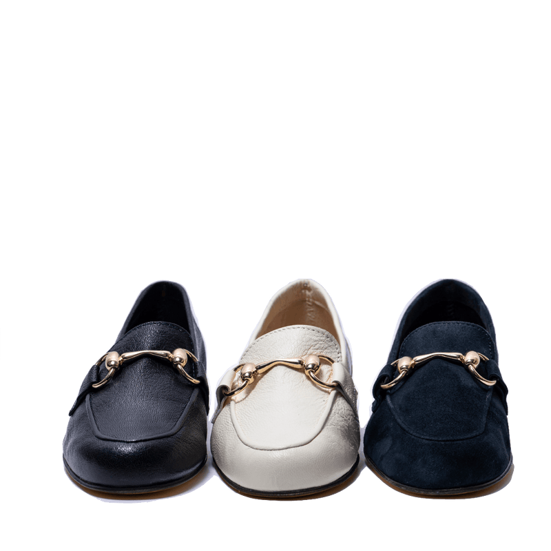 Mocassino Antica Cuoieria Morsetto Pelle Huracan Blu - Antica cuoieria - Calzature Savorè