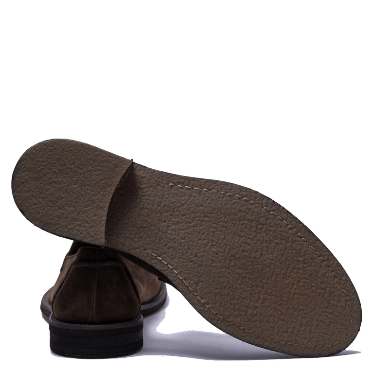 Mocassino Jerold Wilton Morbido Camoscio Leggero Marrone Plough - Saxone - Calzature Savorè