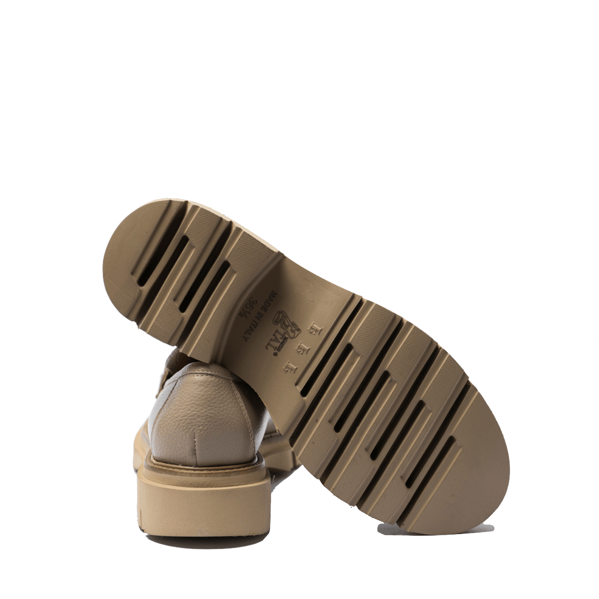 Mocassino Luca Grossi Catena Pelle Bottalata Willer Beige - Luca Grossi - Calzature Savorè