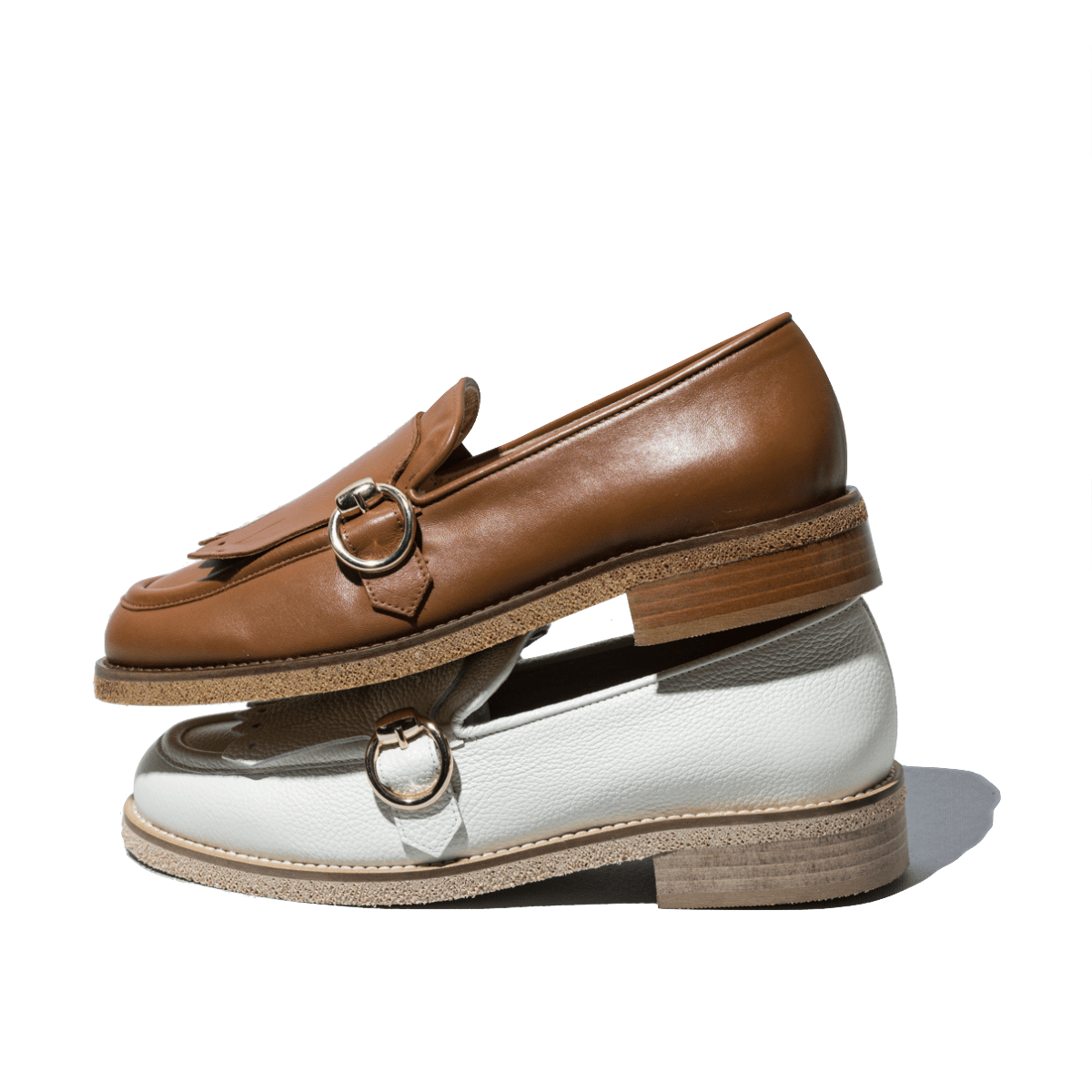 Mocassino Luca Grossi Frangia e Fibbia Pelle Willer Latte - Luca Grossi - Calzature Savorè