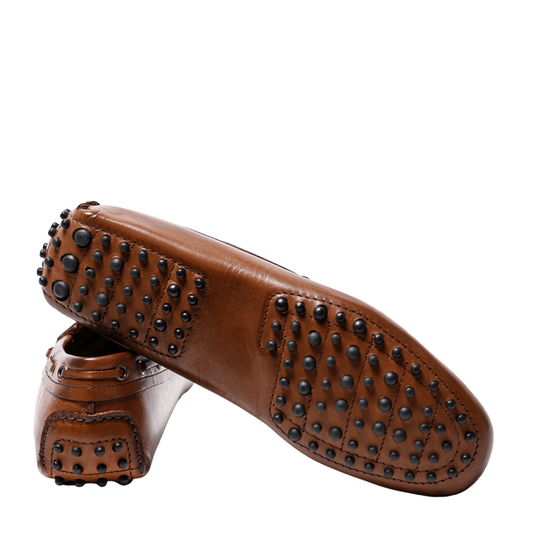 Mocassino Saxone Gommini Pelle Moro - Calzature Savorè