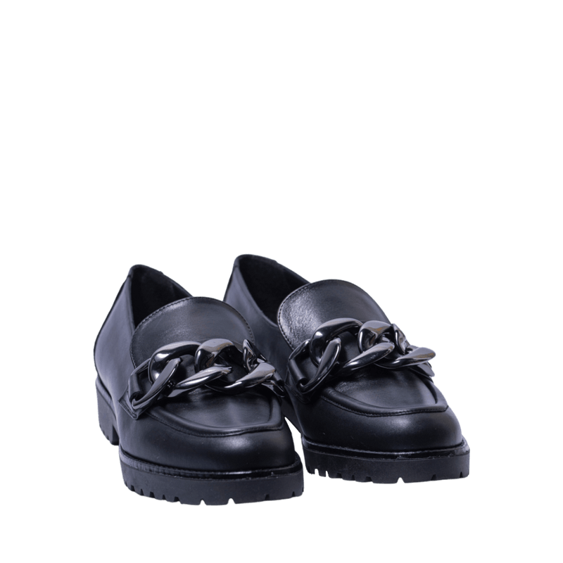 Mocassino Vitulli & Co. Catena Pelle Nero - Vitulli & Co. - Calzature Savorè