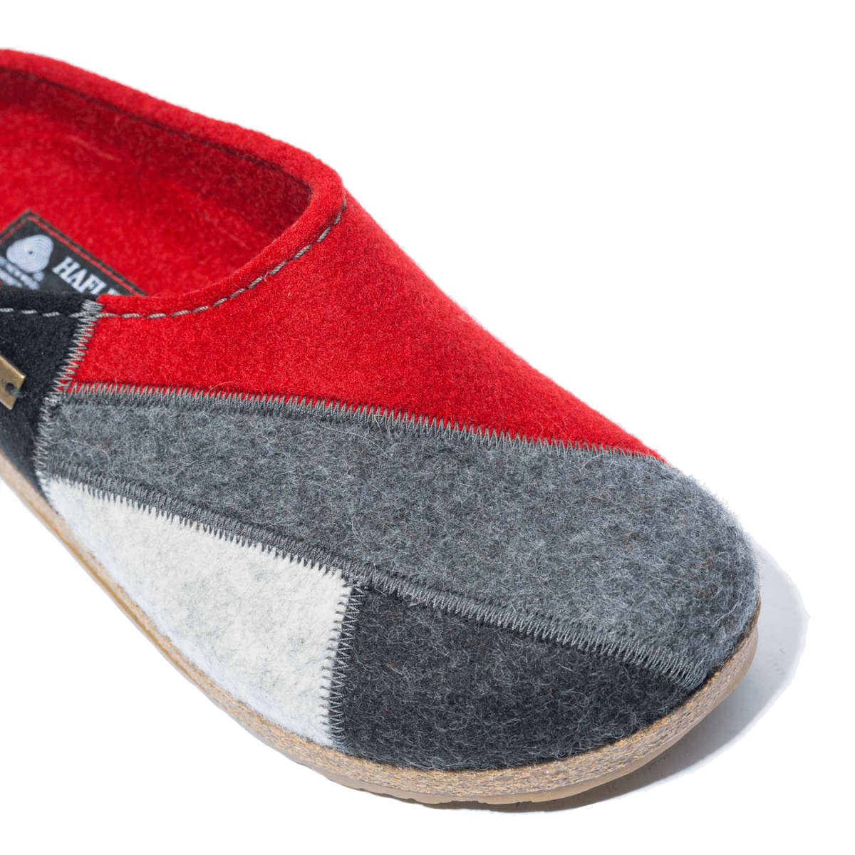 HAFLINGER Grizzly Holly - Pantofole in feltro, grigio acciaio, 42 EU HAFLINGER Grizzly Holly - Pantofole in feltro, grigio acciaio, 42 EU