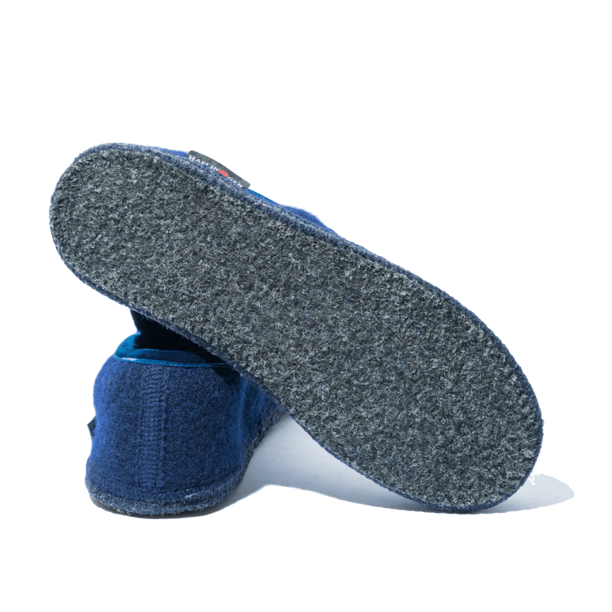 Pantofola Haflinger Loafer Lana e Velluto Blu - Haflinger - Calzature Savorè