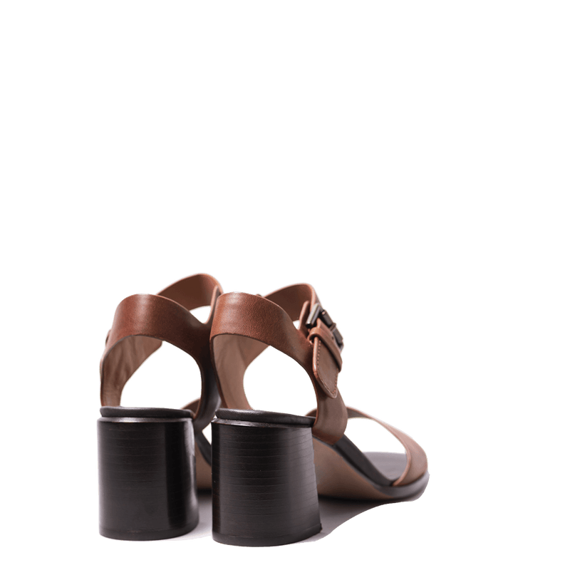Sandalo Clark's Landra 70 Dark Tan Leather - Clark's - Calzature Savorè