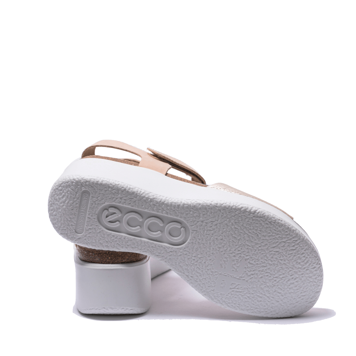 Sandalo Ecco Flowt Wedge Pelle Gold/Powder - Ecco - Calzature Savorè