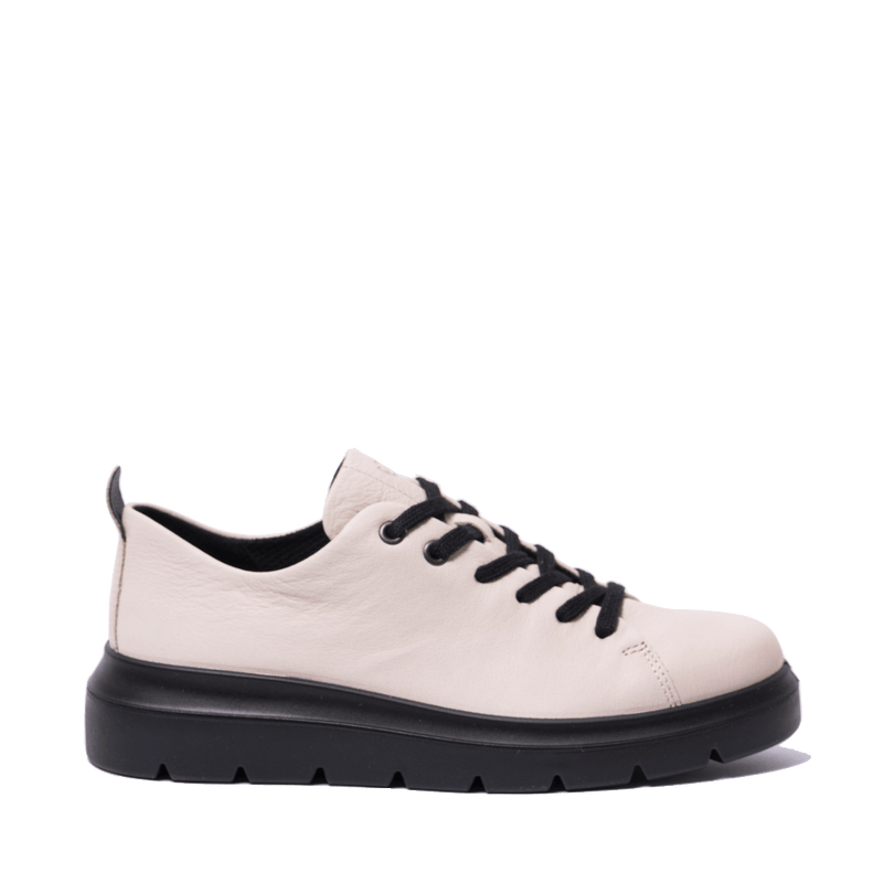 Scarpa Allacciata Ecco Nouvelle Pelle Limestone Calcaire