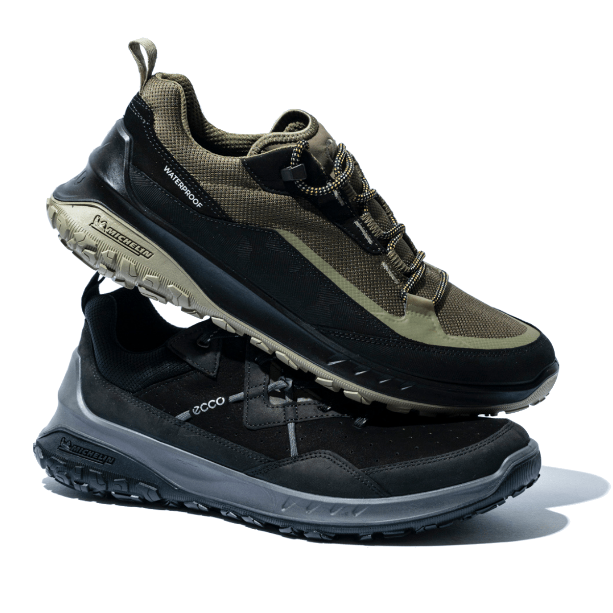 Sneaker Ecco Waterproof Gomma Michelin Black/Tarmac - Ecco - Calzature Savorè