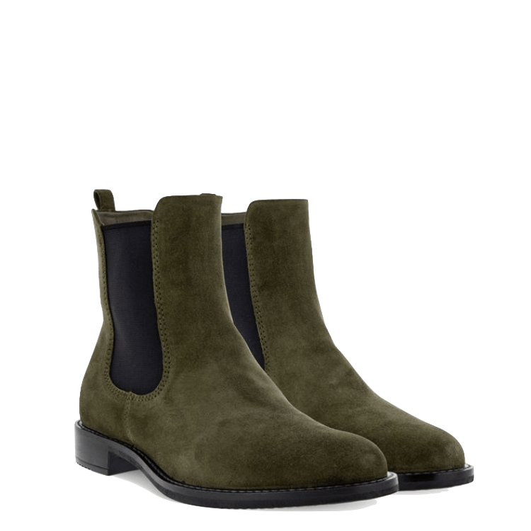 Stivaletto Beatles Ecco Sartorelle Camoscio Verde Oliva - Ecco - Calzature Savorè