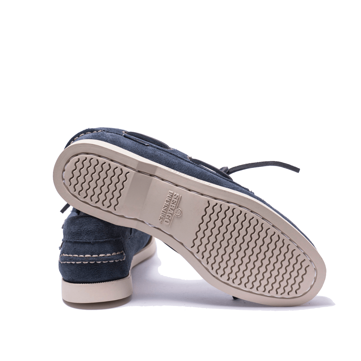 Vela Portland Flesh Out Sebago Camoscio Blue Navy Woman - Sebago - Calzature Savorè